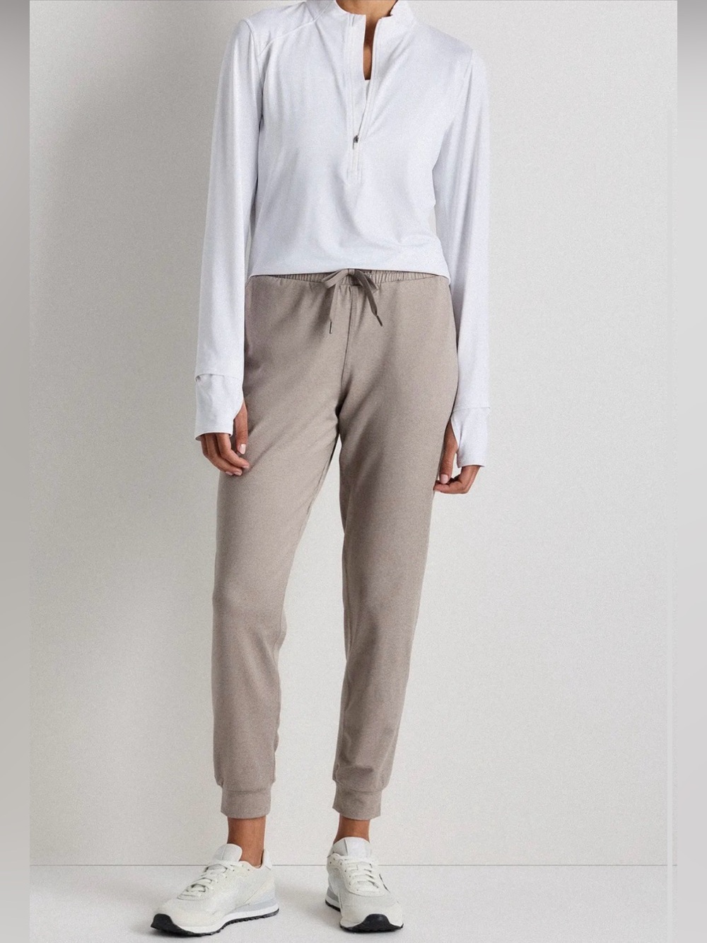 Quince Flowknit Mid-Rise Joggers • New without tags • athleisure cozy soft • S